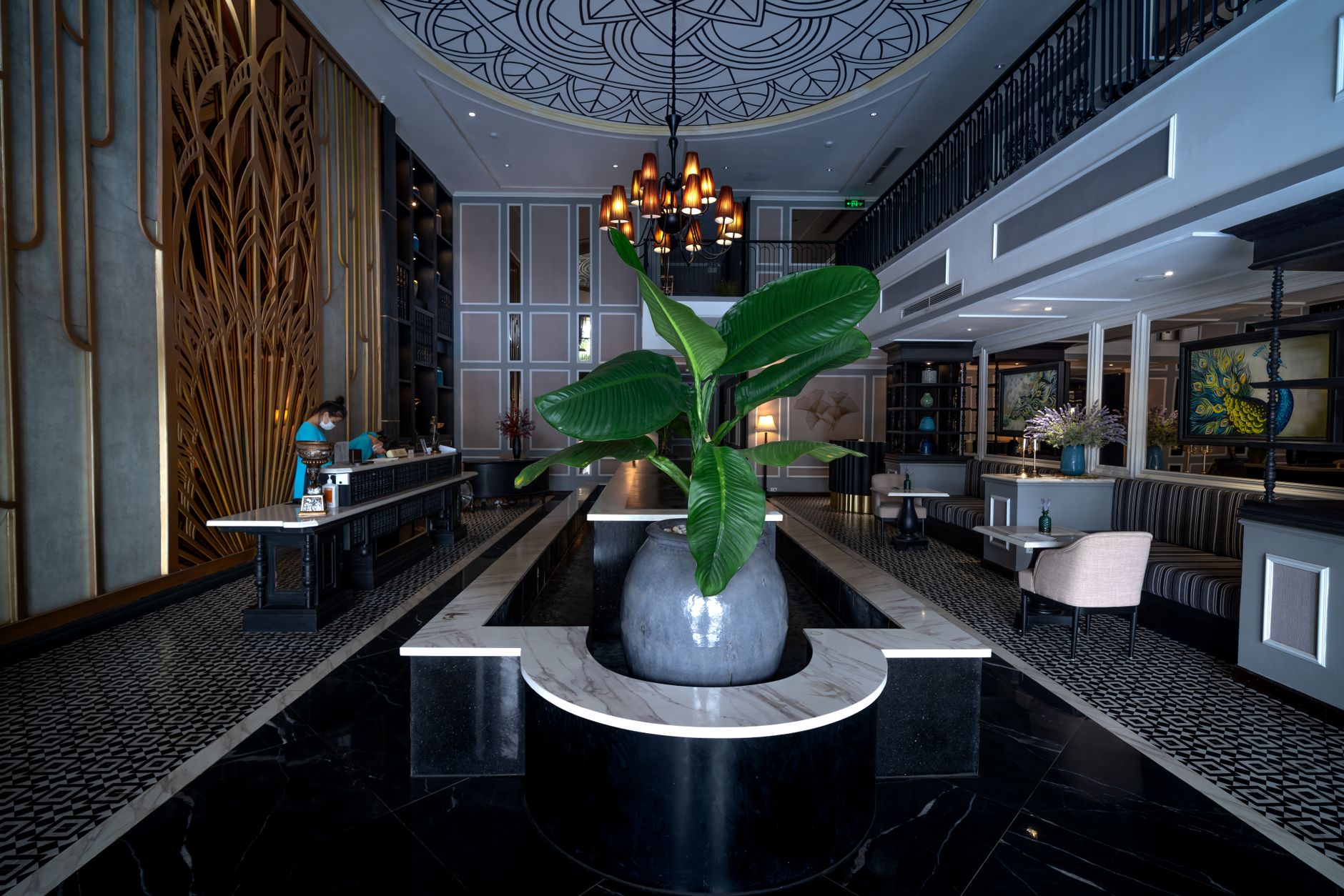Reception and lounge